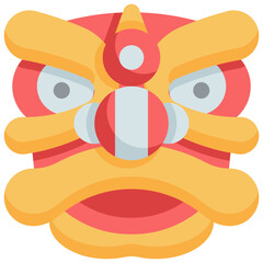 Lion dancing icon