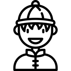 chinese boy icon