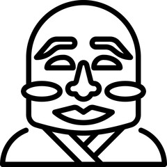 smile face mask icon