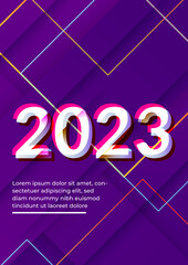 2023 new year modern design template