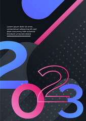 2023 new year modern design template