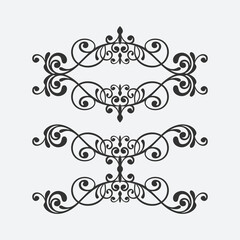 floral ornament element templates