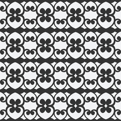 monochrome floral seamless pattern wallpaper background templates