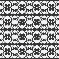 monochrome floral seamless pattern wallpaper background templates