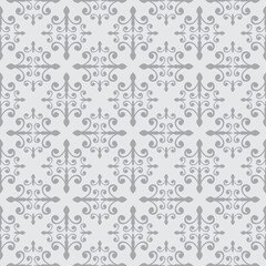monochrome floral seamless pattern wallpaper background templates