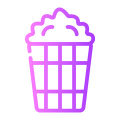 popcorn gradient icon