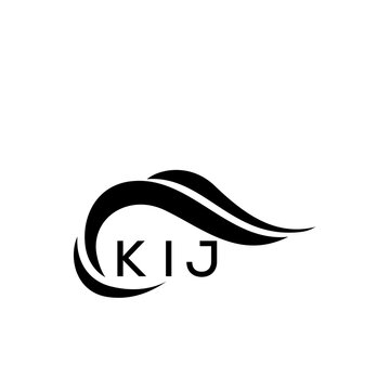 KIJ letter logo. KIJ blue image on white background. KIJ Monogram logo design for entrepreneur and business. KIJ best icon.
