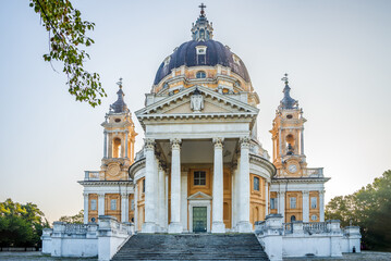 View at the Basilica Superga near Turin - Italy