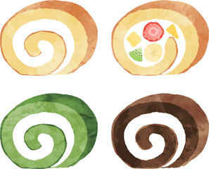 ロールケーキのセット