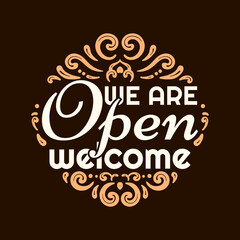 We are Open Hand Lettering Sign
