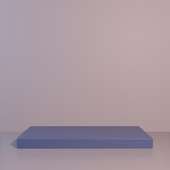 3d Background Product Display Podium Scene.  Blank Product Display Background with Pedestal or Podium. 3d Rendering