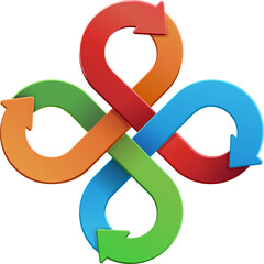 Infinity icon color sign symbol