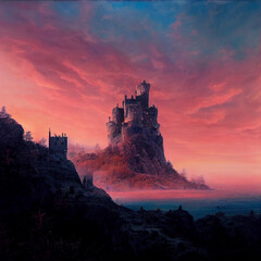 Obraz premium Castle in beach