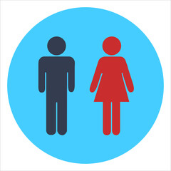 art illustration icon symbols logo of gender male and female