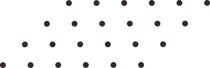 Minimalist dotted shape geometric design vector element