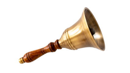 typical Santa Claus bell isolated on transparent background