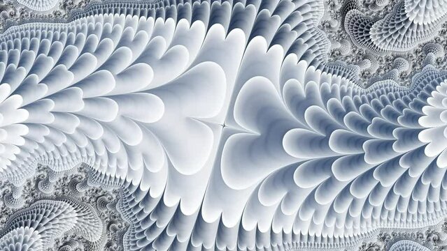 Fractal sequence patterns 3D. Beautiful bright ornament.  4k Abstract multicolored motion graphics background. Or for yoga, clubs, shows, mandala, fractal animation. Beautiful bright ornament.