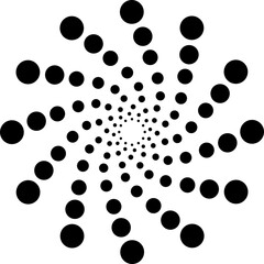 Halftone dotted vector element set