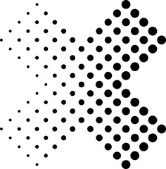 Halftone dotted vector element set