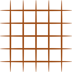 Minimalist square grid line vector