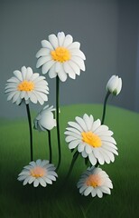 Fototapeta premium Drawing of flowers. Exotic plants. Petals. Plants.