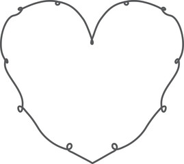 fuzzy doodle line art frame
