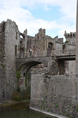 Obraz premium the ruins of raglan castle in Monmouthshire wales