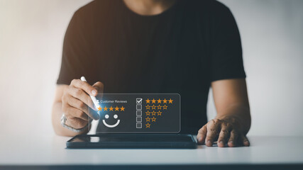 Product or service review ideas from customers, writing reviews from customers who use the products and services of the store to express their satisfaction and increase the credibility of the store.