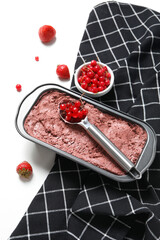 Concept of delicious and tasty food, ice cream