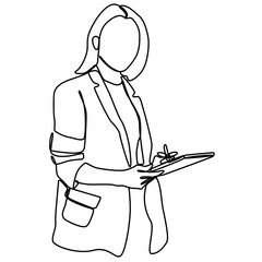 continuous one line hand drawing of woman face line art feminine isolated for png decoration.