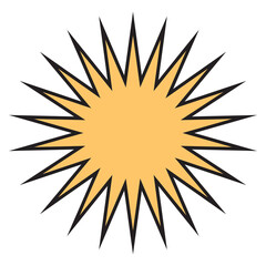 Retro Shape Outline, Abstract