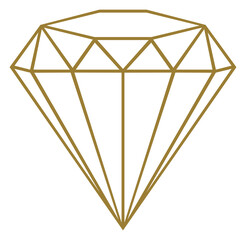 Diamond Sign Illustration for Icon, Symbol, Pictogram, Website or Graphic Design Element. Format PNG