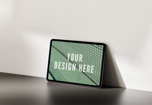 Smart Tablet Mockup on Horizontal Position