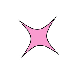 Retro Shape, Outline, Abstract