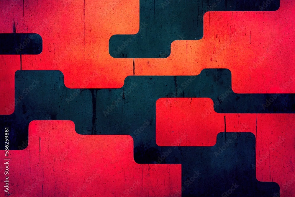 Poster abstract background with scary red and black horror background. dark grunge red concrete . grungy re