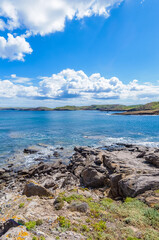Cala Mica Beach in Menorca Island, Spain.