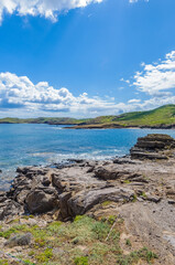 Cala Mica Beach in Menorca Island, Spain.