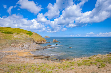 Cala Mitger in Menorca Island, Spain.