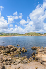 Binimel la Beach in Menorca, Spain.