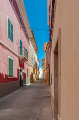 Ciutadella city in Menorca, Spain.