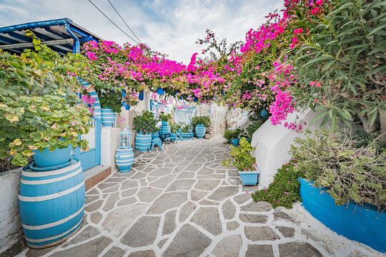 Prodromos village, in Cyclades Archipelago, Greece.