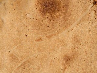 The texture of a pie baked in the oven.