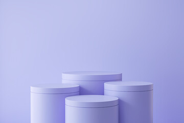 minimal podium product background, Stage showcase for cosmetic product pedestal, 3d Scene rendering.