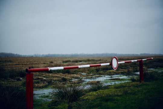 Absperrung im Moor
