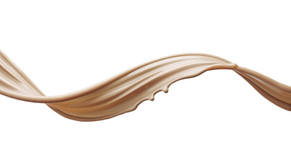 Cosmetic Liquid, foundation splash cream for beauty cosmetic product, with clipping path 3d illustration.