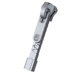 3d rendering illustration of a zipper