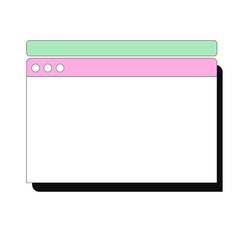 Retro Webpage Illustration