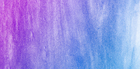 Grunge paint texture by gradient colourful paint colors blue pink for background.