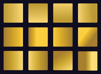 Gold gradient bundle vector template