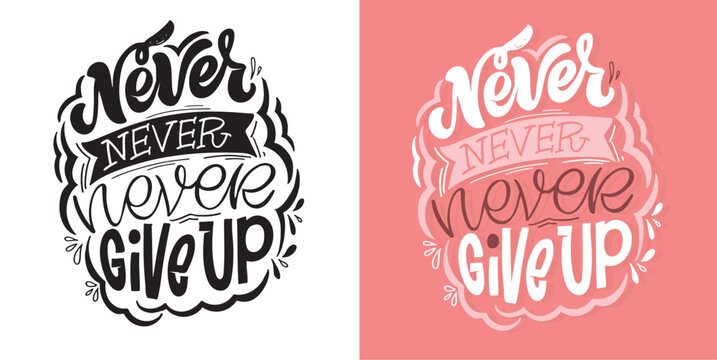 Lettering hand drawn slogan. Funny quote for blog, poster and print design. Modern calligraphy text. 